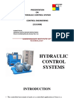 Presentation ON Hydraulic Control System Control Engineering (2151908)