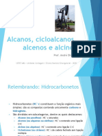 Alcanos, Cicloalcanos, Alcenos e Alcinos - SLIDES