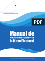 Manual Del Funcionamiento de Las Mesas Electorales