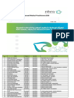 HCP - Lists - Licensed Medical Practitioners - v1.0 - 2018