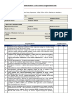 Camp/Accommodation Audit/Annual Inspection Form: A. Camp Management & Records Yes No N/A