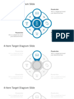 4-Item Target Diagram Slide: Placeholder Placeholder