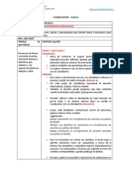 Planificacion 2° Basico (Respeto e Inteligencia Emocional) Sesion 1