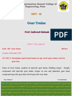 PDF - Self Recorded - Lect-7 Unit - 3 Gear Trains - Problems On Epicyclic Gear Train