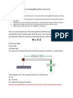 Turning Effects of Forces - Lesson 4 PDF