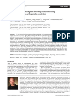 Predicting The Future of Plant Breeding: Complementing Empirical Evaluation With Genetic Prediction