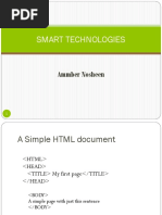 Smart Technologies: Ammber Nosheen