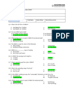 GMAW 20 MCQ With Answer