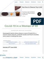 Covid 19 in A Woman of 65