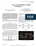 SRAM Memory Layout Design in 180nm Technology: Praveen K N B. G. Shivaleelavathi