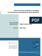 Tipos de Memoria, Aptitudes y Estrategias Tesis PDF