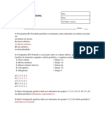 Lista Tabela Periodica