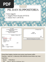 Pil Dan Suppositoria