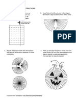 Pumpkin Paper Fan - INSTRUCTIONS: Cut This Way To Make Smaller