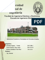 Relaciones Escalares y Complejas en Circuitos Lineales