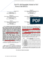 An Improved Matlab/Simulink Model of Sic Power Mosfets: Gang Li Qiang Gao