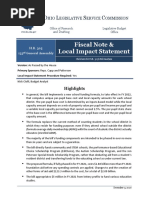 Fiscal Note & Local Impact Statement: O L S C