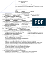 Assessment - 1 in SCIENCE 10 - Modular Learning