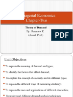 Managerial Economics Chapter-Two: Theory of Demand