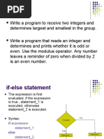 Selection Statement