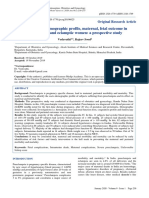 Study of Sociodemographic Profile, Maternal, Fetal Outcome in Preeclamptic and Eclamptic Women A Prospective Study