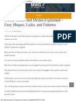 Guitar Scales and Modes