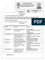 Omareyah School English Language Department Vocabulary Handout U. 02