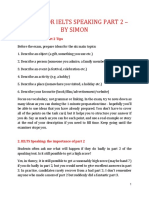 Simon - 40 TIPS For IELTS Speaking Part 2