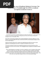 The Corruption Case of Southeast Sulawesi Governor Nur Alam Became A 'Breakthrough' For KPK To Eradicate Corruption in Natural Resources