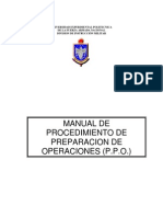 Manual de Procedimiento de Preparacion de Operaciones (Ppo) D