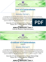 Certificate of Commendation: Antiola, Carmel L