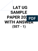 CLAT Sample Paper 2020 Set 1