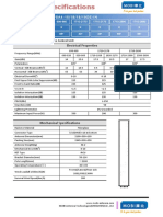 Electrical Properties: Integrated Replaceable Remote Control Unit