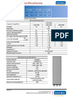 Product Specifications Product Specifications: Electrical Properties