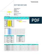 Design of Two-Way Slab: Structural Calculation Residential Building