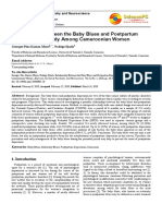 Relationship Between The Baby Blues and Postpartum Depression: A Study Among Cameroonian Women