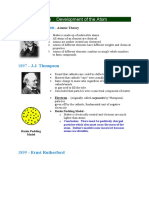 Atomic Structure - Development and Conclusions