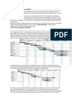 Introducción Al Diagrama de GANTT