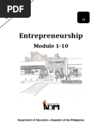 Entrepreneurship: Module 1-10