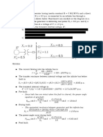 Since Both Line Are Intact When The Fault Is Cleared, The Power Angle Equation at Pre-Fault