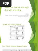 Wealth Creation Through Growth Investing