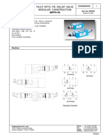 Pilot Optd. Pr. Relief Valve Modular Construction: MPPR 06