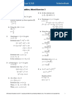 Equations and Inequalities, Mixed Exercise 3: B B Ac X A