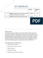 Brand Audit Template