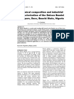 Chemical Composition and Industrial Characterization of The Dutsen Bundot Feldspars, Dass, Bauchi State, Nigeria