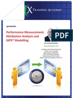 Performance Measurement, Attribution Analysis and GIPS Modelling Course