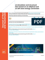 Numerical Simulation and Structural Optimization Based On An Elliptical and Cylindrical Raft Wave Energy Conversion Device