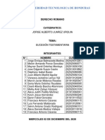 Informe Final - Sucesión Testamentaria