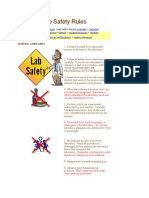 Lab Safety Rules