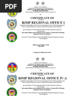 BJMP Regional Office 1: Certificate of